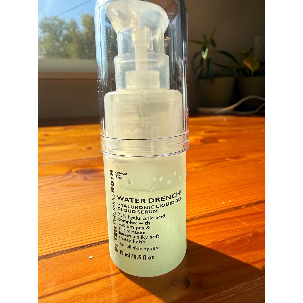 Peter Thomas Roth Water Drench Hyaluronic Liquid Gel Cloud Serum 0.5 oz New